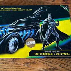 SPIN MASTER Retro Collection DC Target Exclusive BATMAN FOREVER BATMOBILE FIGURE