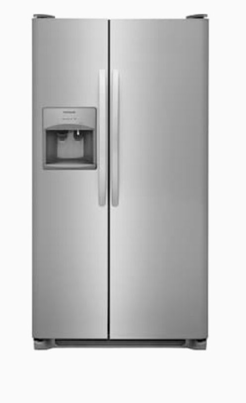 Frigidaire 22-cu ft Side-by-Side Refrigerator with Ice Maker (EasyCare Stainless Steel)