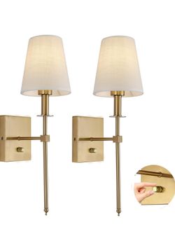 Dimmable Wall Sconces Set of 2