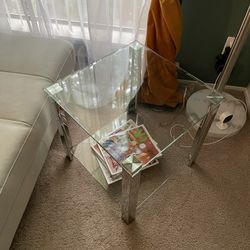 Glass End Table