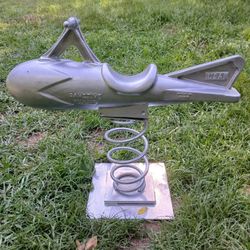 Vintage Rocket Ship Spring Action Playground Equipment 