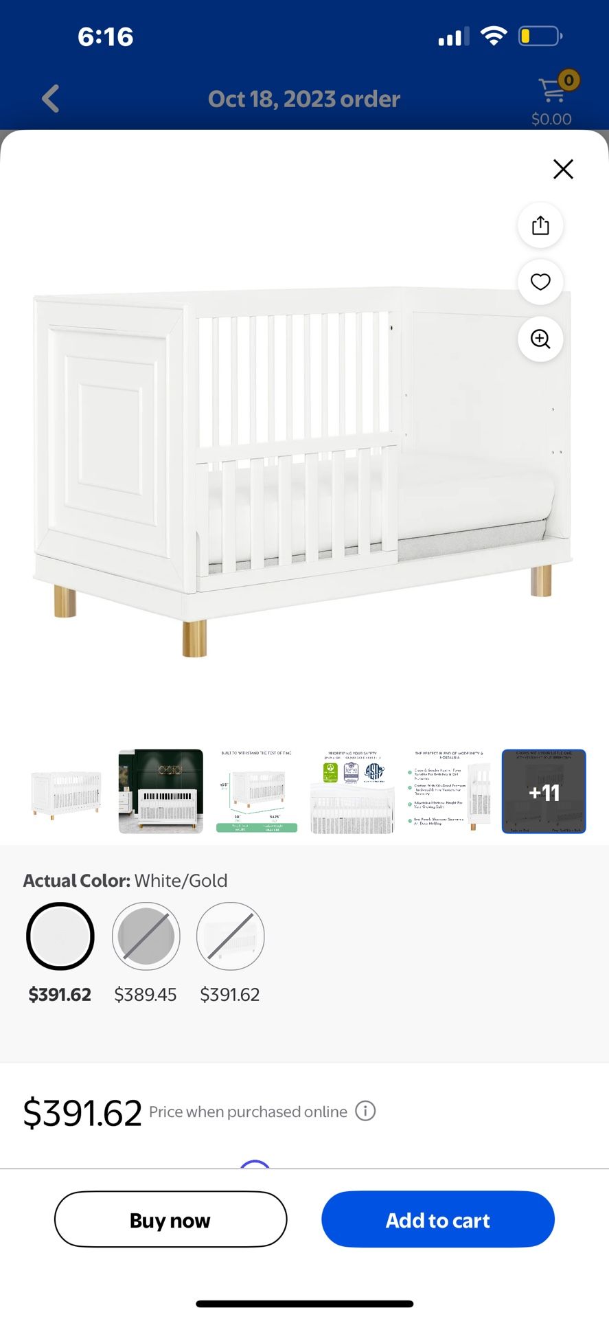 New Crib In box