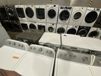 WASHER DRYER FRONT TOP LOADS ELECTRIC SETS FREE WARRANTY ATTACHMENTS DELIVERY ETC.