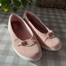 SUPER CUTE PINK SPARKLY SKETCHERS AIR COOLED GOGA MAT SHOES SIZE 6 1/2