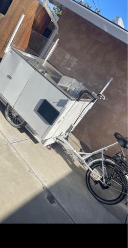 Hot Dog Cart with Electric Bike