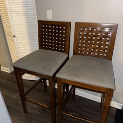 Two Bar Chairs / Bar Stools 