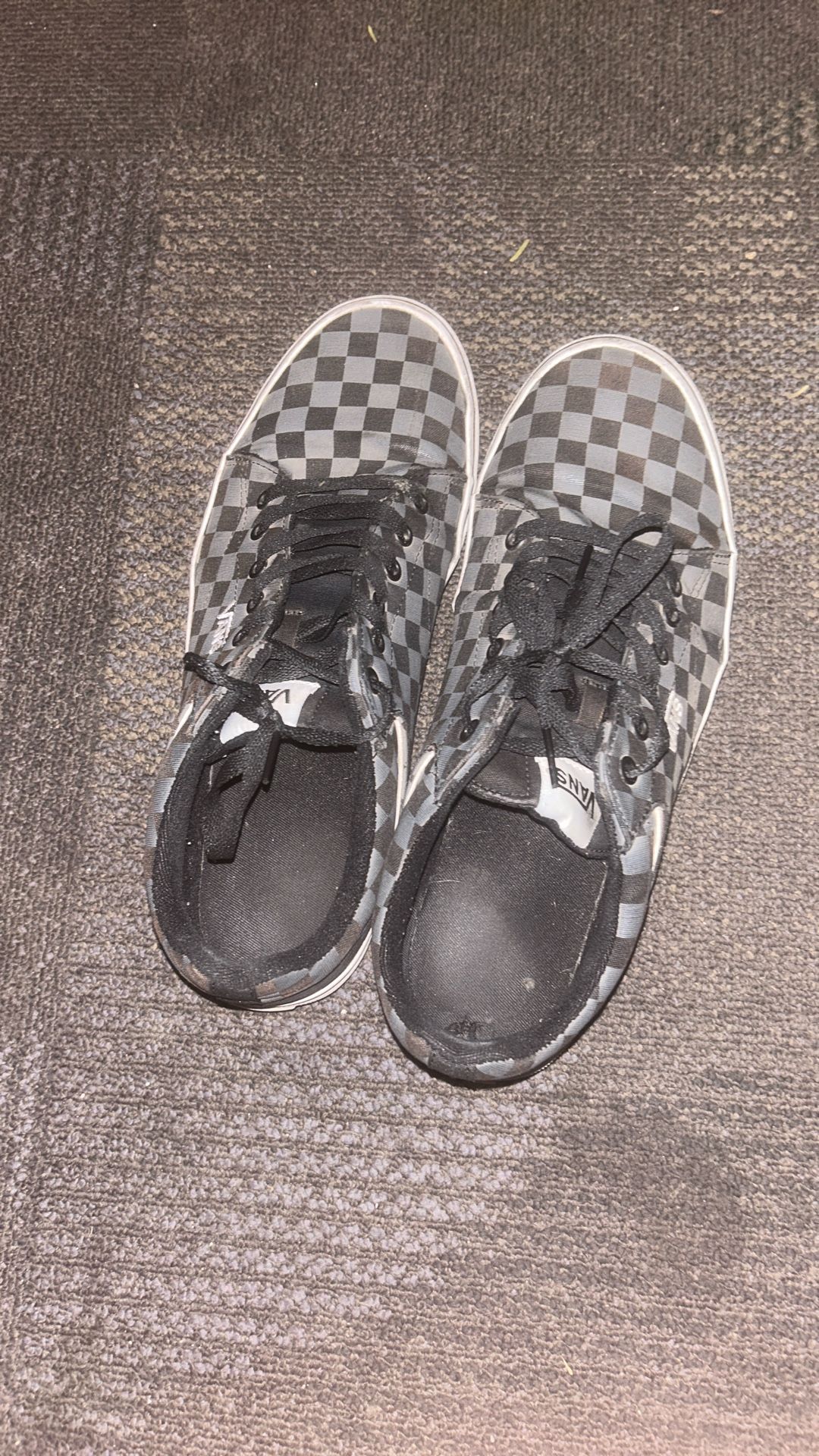 Checkered vans size 11