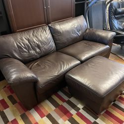 IKEA Vreta Leather Sofa Bed 