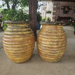 Rustic Honeycomb Clay Pots . (Planters) Plants, Pottery, Talavera $90 cada una.