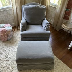 Swivel Rocker With Ottoman