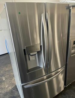 LG Stainless Steel 3-Door French Door Fridge - Excellent Condition, EnergyStar