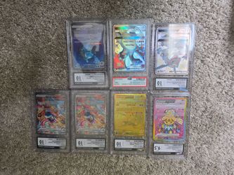 Pokemon graded slabs