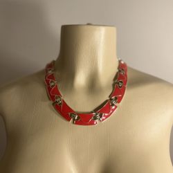 Red Necklace + Bracelet Set