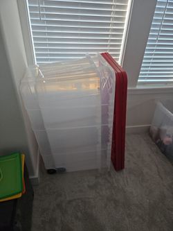 XL 77 Gallon Storage with Wheels (30 each, 3 of them)