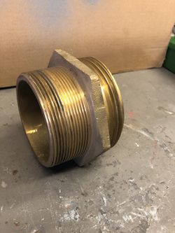 4” Brass NH x NST hex fitting