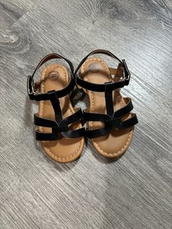 Toddler Size 7 Black Sandals