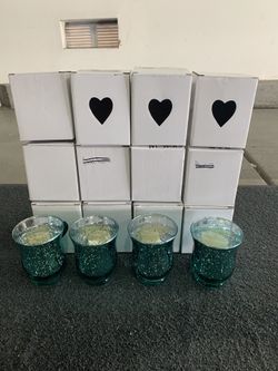 Glass votive candle holders