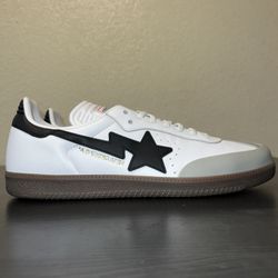 Mens BAPE x adidas Samba 'White Black Gum' Size 13