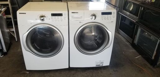 Full set dryer and washer brand Samsung