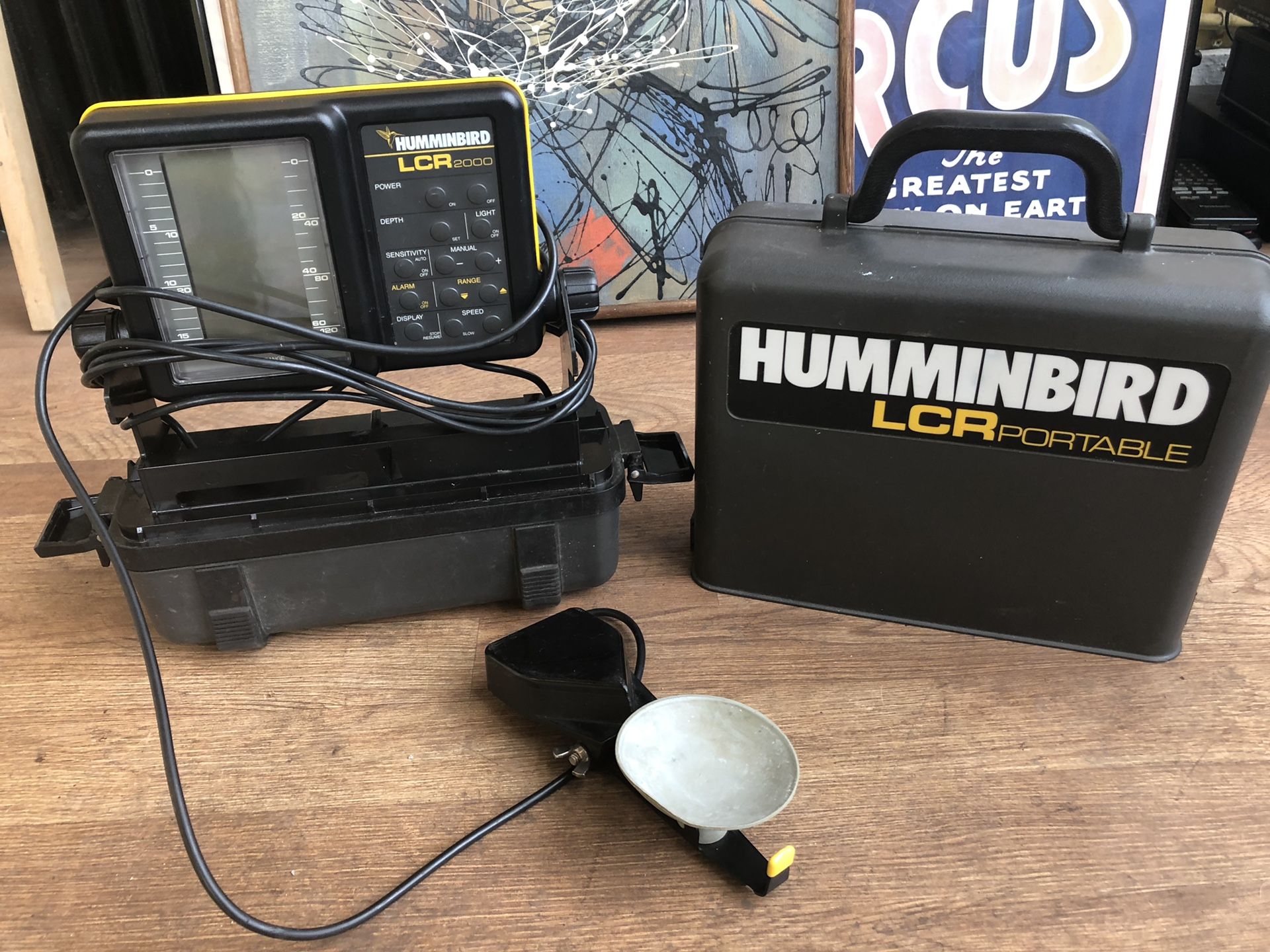 Portable hummingbird LCR 2000 fishfinder