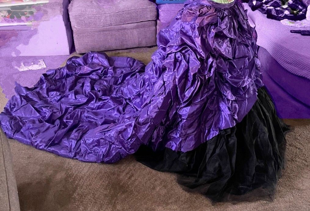 Purple Quinceanera Practice Dress  Sz Ex Sm