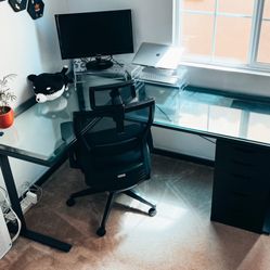 Glass Desk