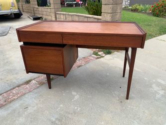 Vintage walnut desk Merton Gershun