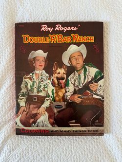 Vintage 1955 Roy Rogers' Double-R-Bar Ranch "Coloring and Many Things to Do" Activity Book