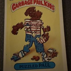 Puzzled Paul - 1986 Topps Garbage Pail Kids Series 4 