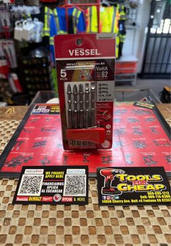 VESSEL Impact Ball Torsion 5pc. Bit Set