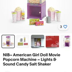 American Girl Doll Popcorn Popper Set