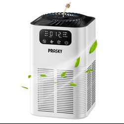 Air Purifiers for Home, Prasky Air Purifiers for Home Large Room Up to 1076Ft, H13 True HEPA Air Filter with Fragrance Sponge, 25dB Quiet Air Purifier