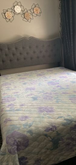 Hospital bed goes up and down great for your back has a memory foam mattress