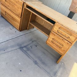 2-Piece Set Desk and Filing Cabinet