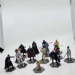 Star Wars 14-Piece Figure Toy Lot / Cake Toppers (read description).
All except Yoda in good shape, Yoda is slightly damaged, see the photos.
Weight