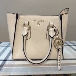 Michael Kors Kris Pebble Small Leather Satchel