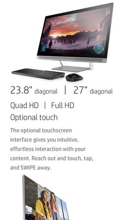 New pavilion 23 touch screen desktop