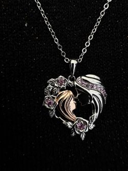 Rose Heart Necklace