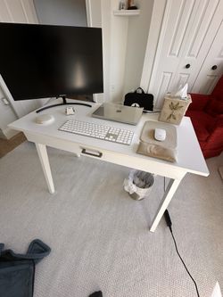 white office desk 