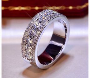 *NEW ARRIVAL* Dazzling CZ Engagement Wedding Ring Sizes 6 / 9 *See My Other 600 Items*