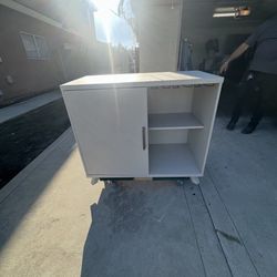 Cabinet With Mini Fridge / Wine Rack 