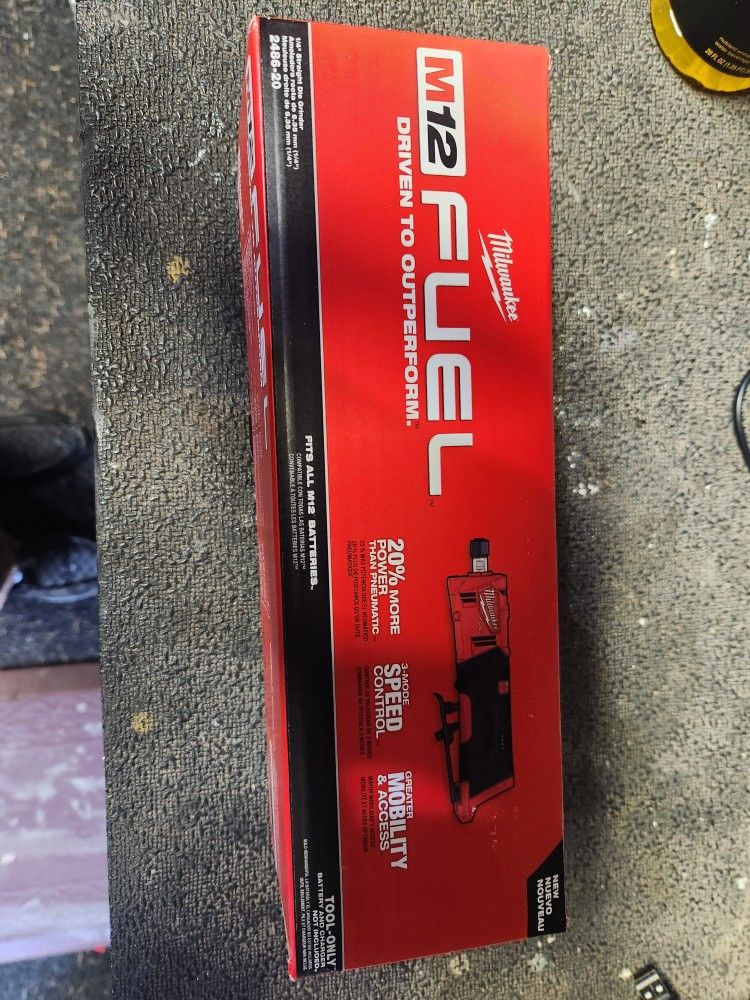 Brand New Milwaukee M12 fuel Straight Die Grinder