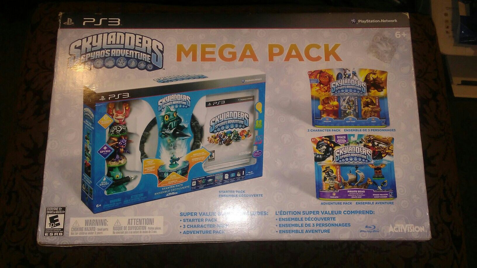 PS3 Skylanders Spyro's Adventure Sony Playstation 3 Mega Pack New