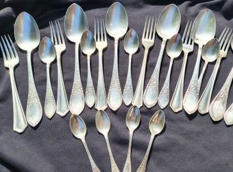 Antique silver plated  "Victor S. Co. A1+" Silverware