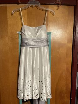 Macy White Graduation Dress