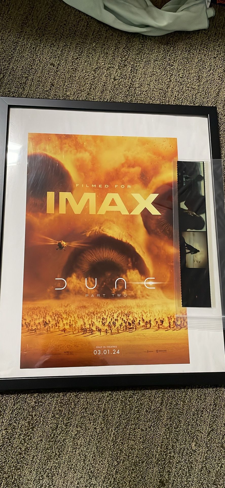 Dune 2 Poster and Ultra Rare Film Cell From Week 1