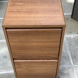 File Cabinet Two Door Wood 