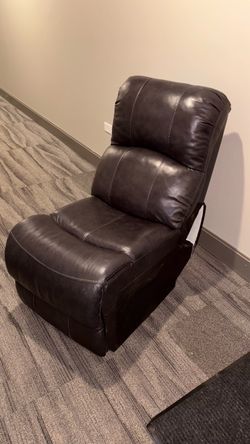 Black vinyl chair