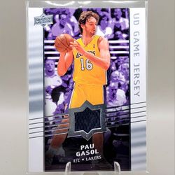 2008 Upper Deck Game Used Patch Pau Gasol
