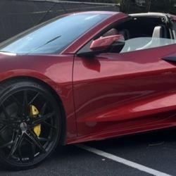 Clean Rims And Michelin Tires For C8 Corvette!!!  